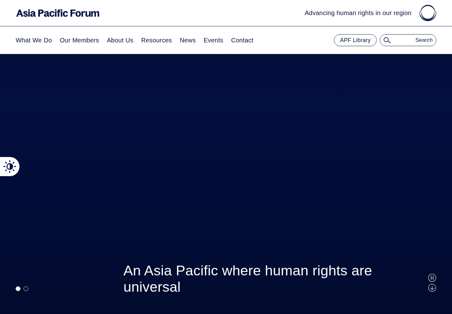 Screenshot of asiapacificforum.net