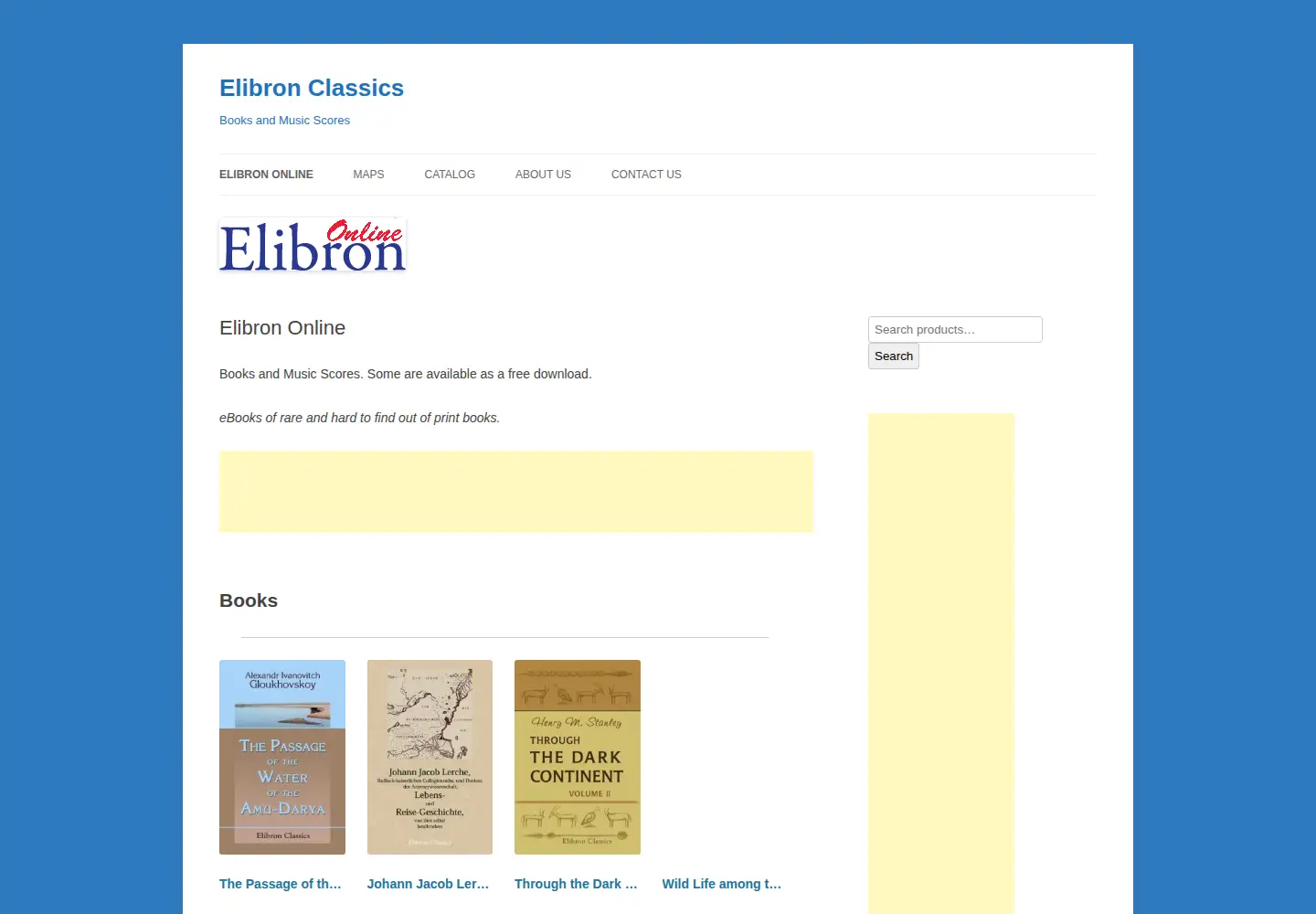 Screenshot of elibron.com