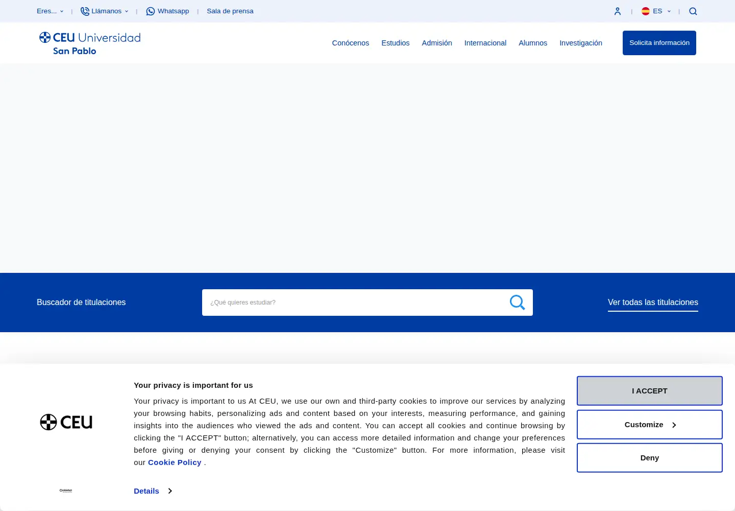 Screenshot of uspceu.es