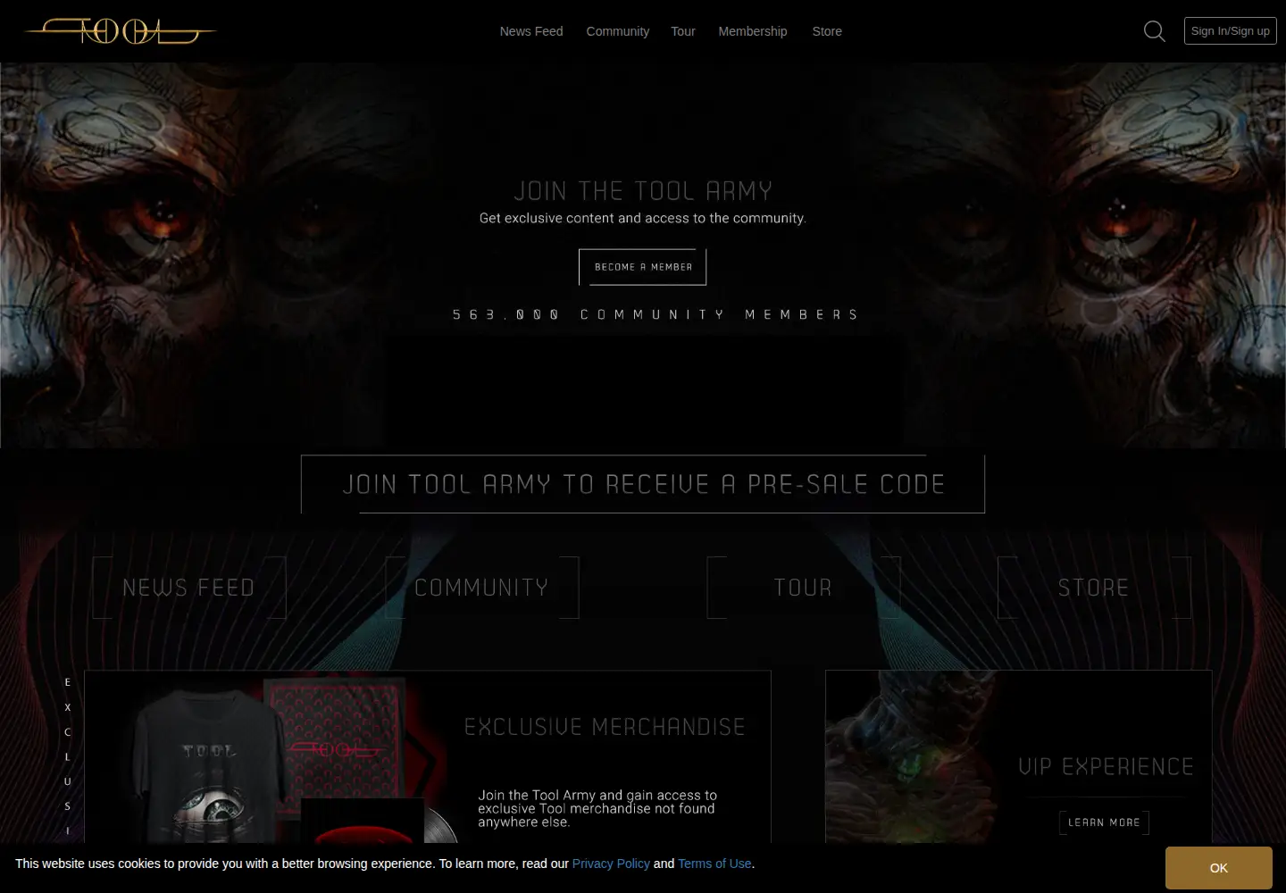 Screenshot of toolband.com