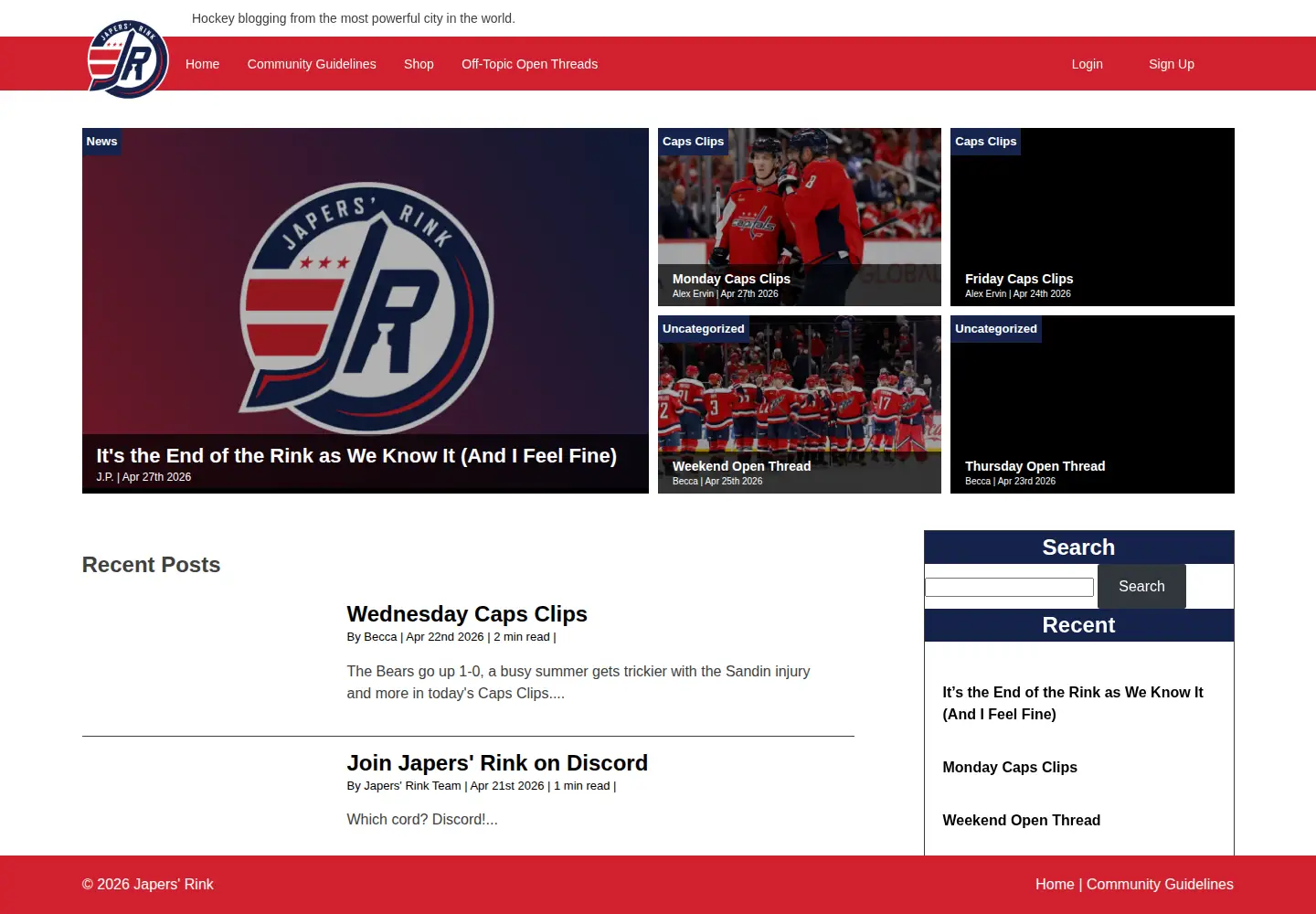 Screenshot of japersrink.com