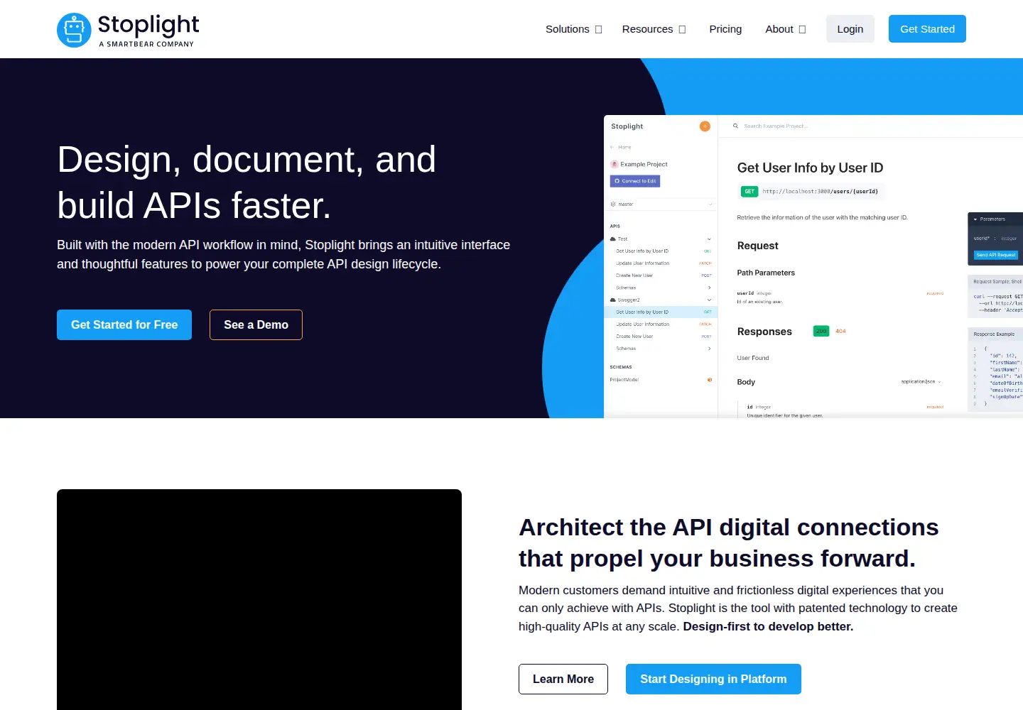Screenshot of stoplight.io
