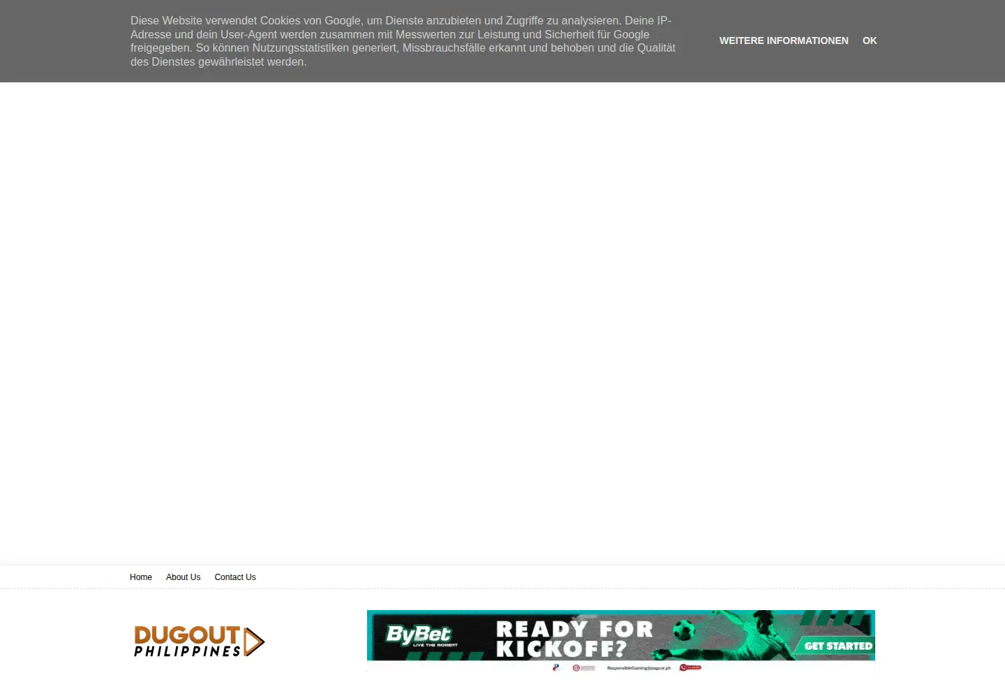 Screenshot of dugout.ph