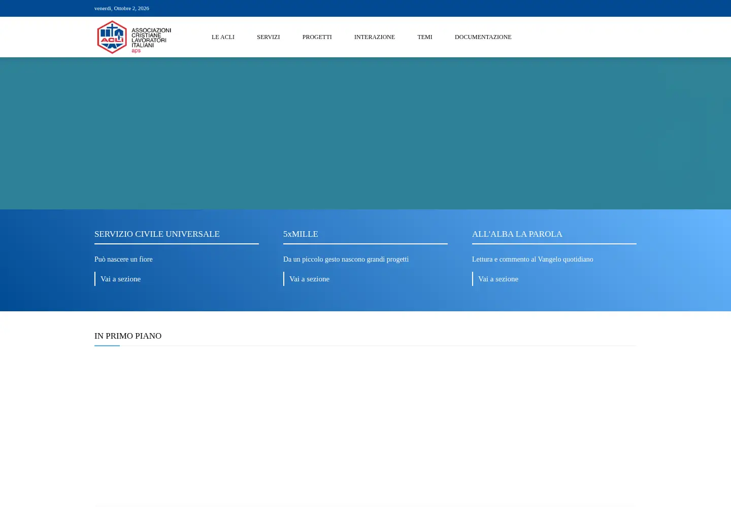 Screenshot of acli.it