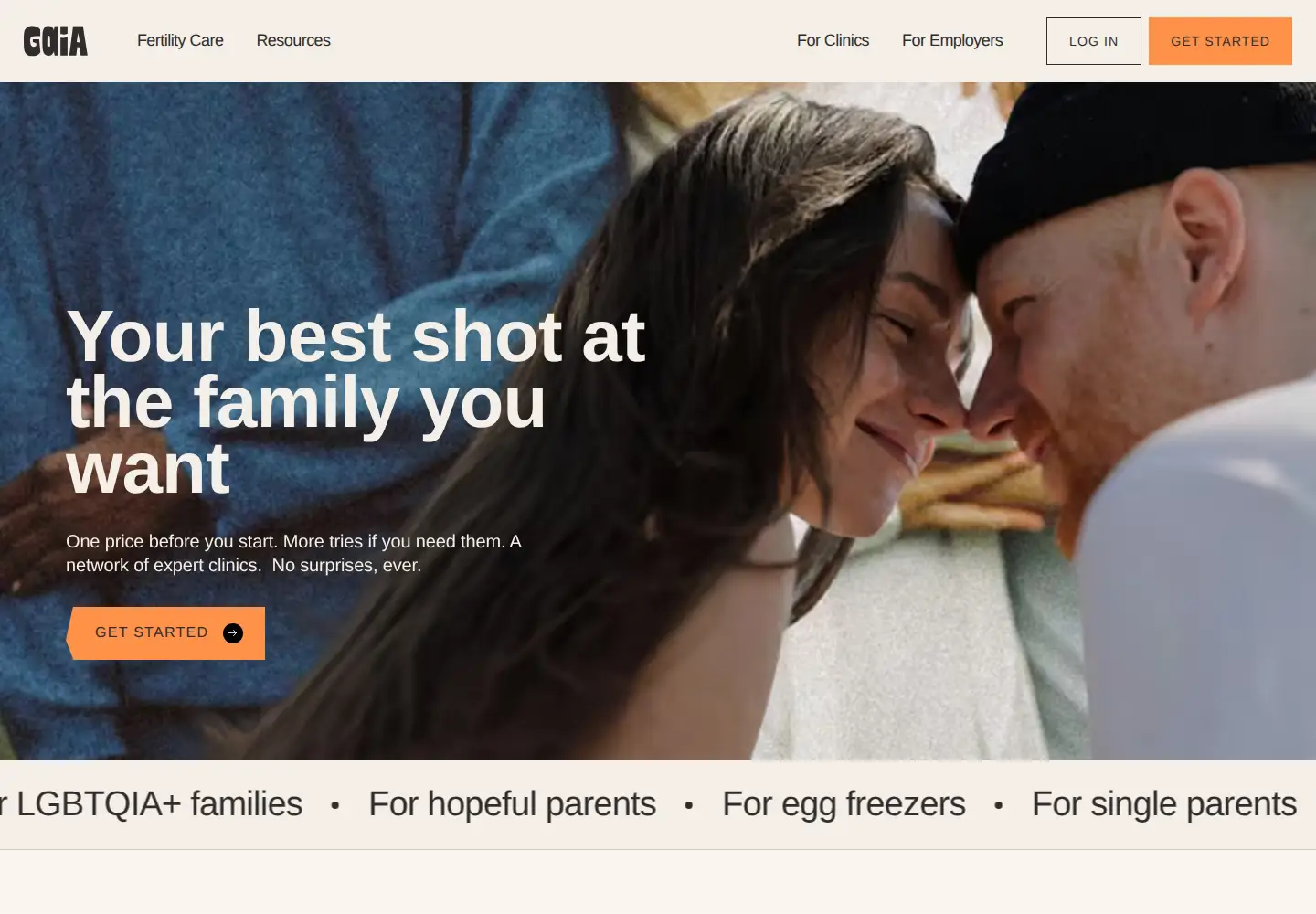 Captured homepage of gaiafamily.com in the current scan