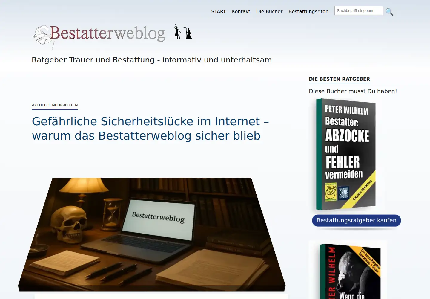 Screenshot of bestatterweblog.de