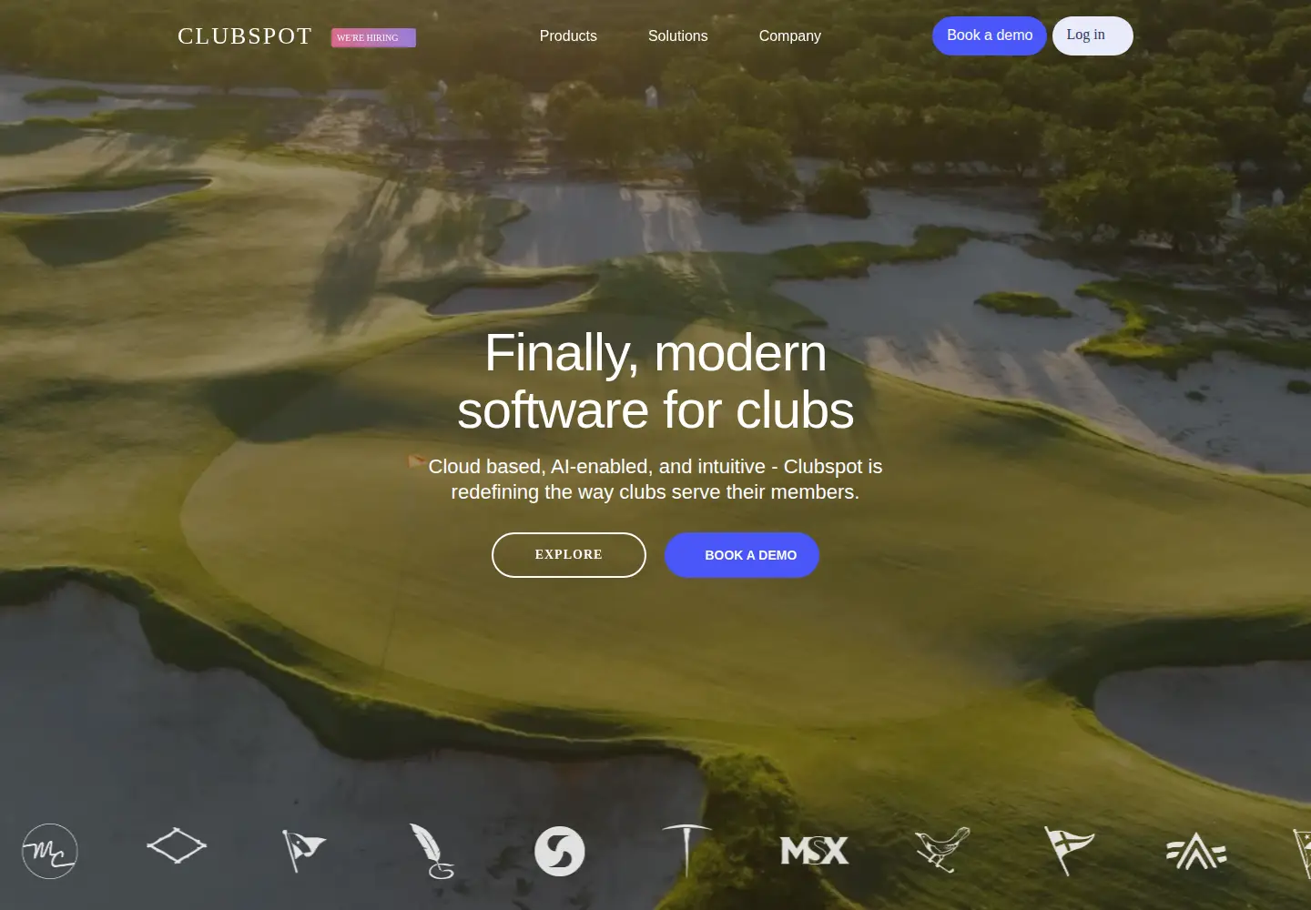 Screenshot of theclubspot.com