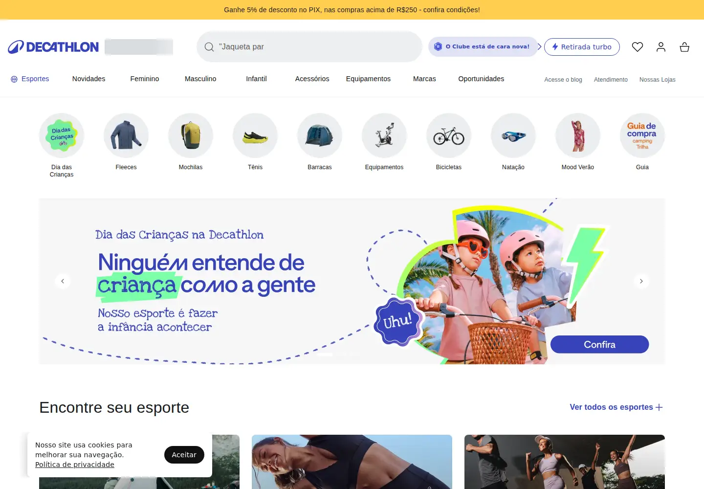 Screenshot of decathlon.com.br
