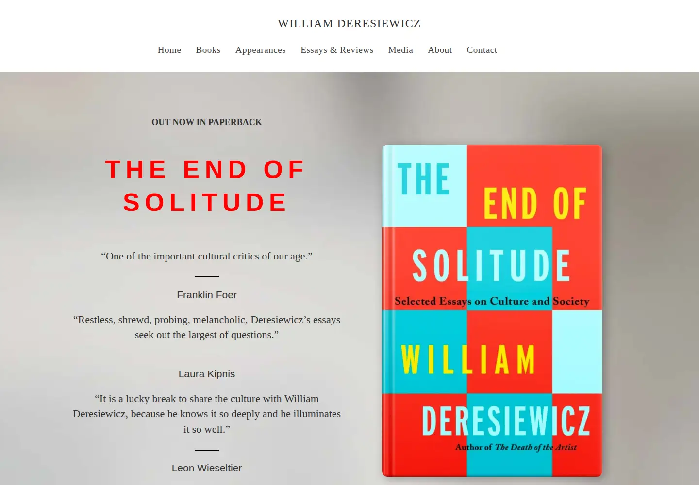 Screenshot of billderesiewicz.com