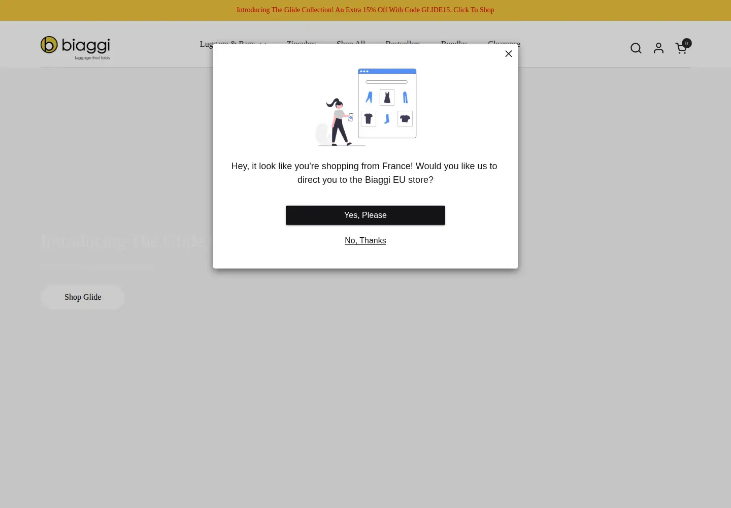 Screenshot of biaggi.com
