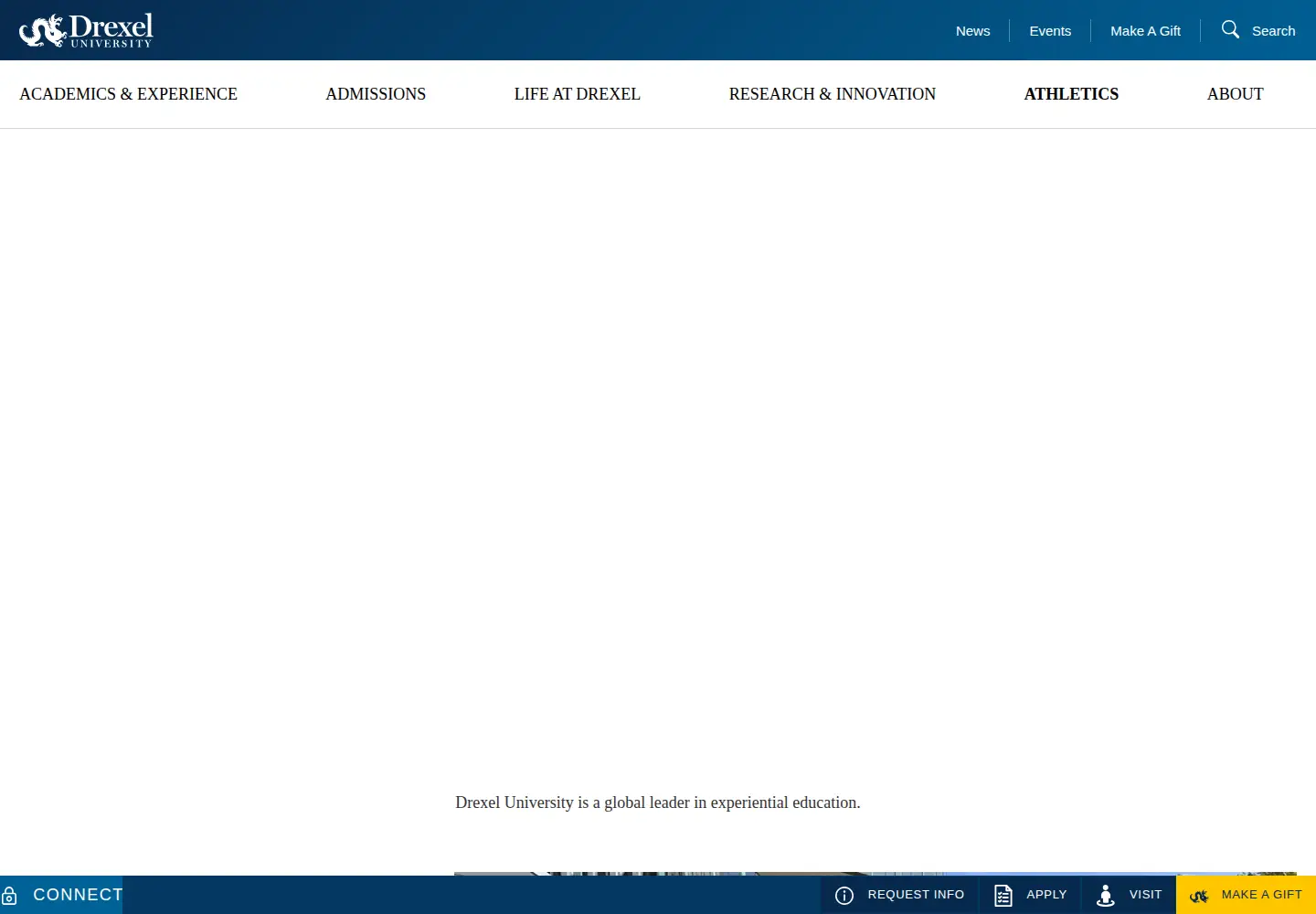 Screenshot of drexel.edu