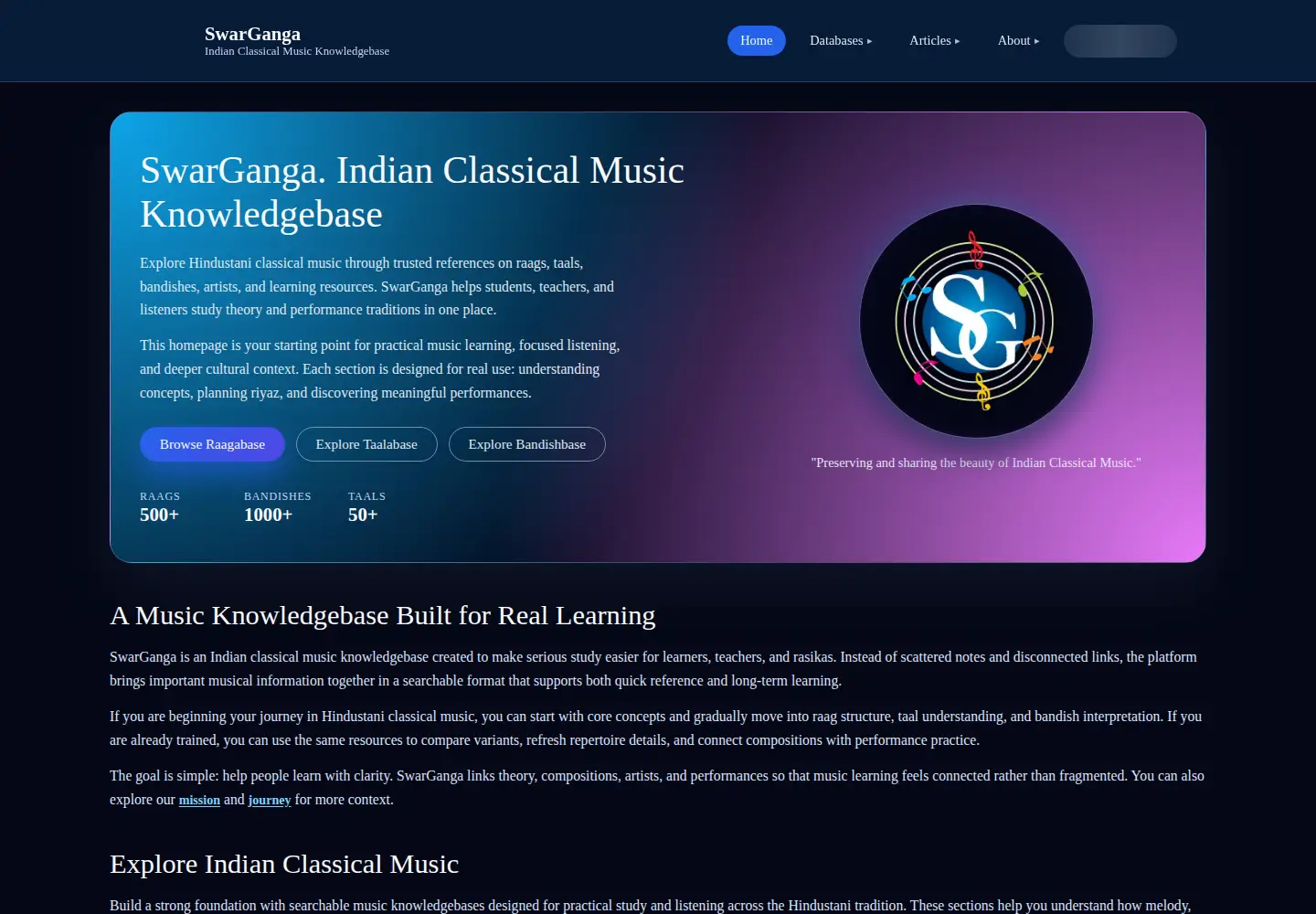 Screenshot of swarganga.org
