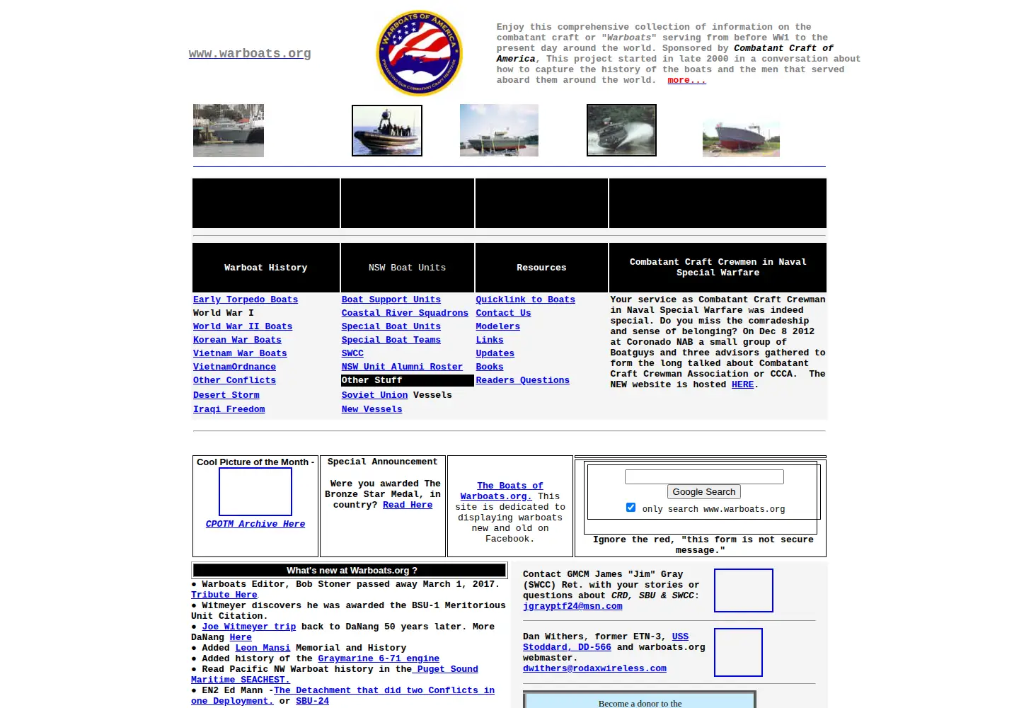 Screenshot of warboats.org