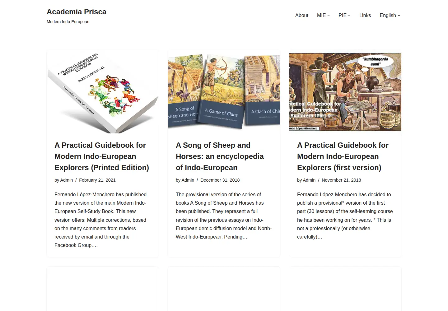 Screenshot of academiaprisca.org