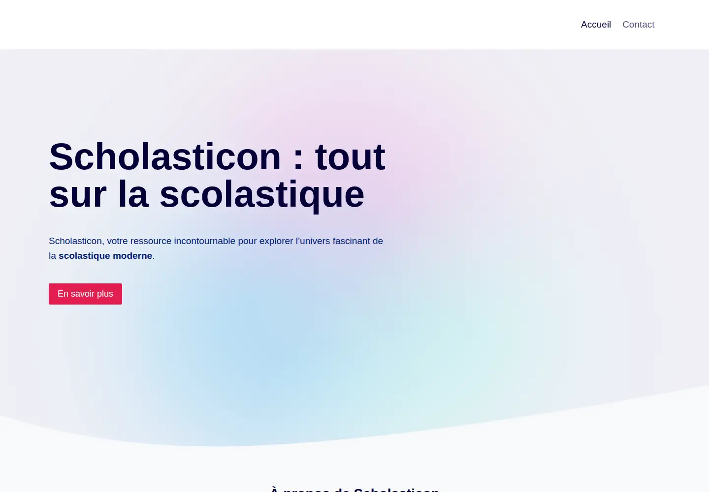Screenshot of scholasticon.fr