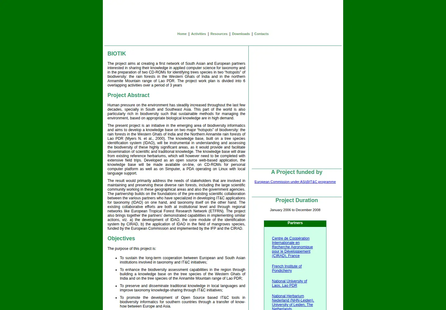 Screenshot of biotik.org