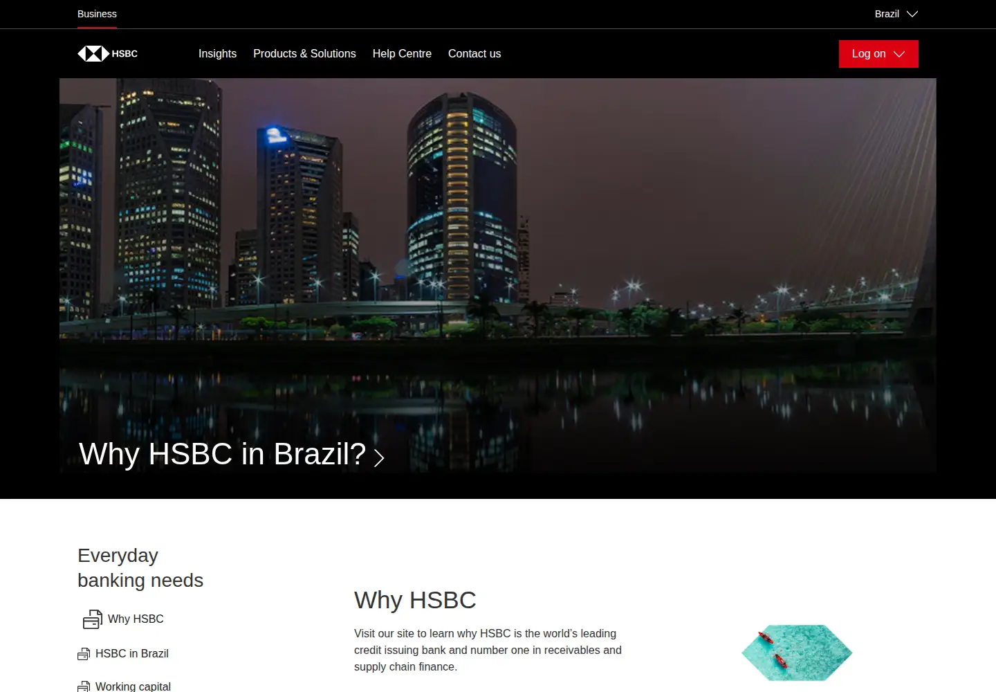 Screenshot of hsbc.com.br