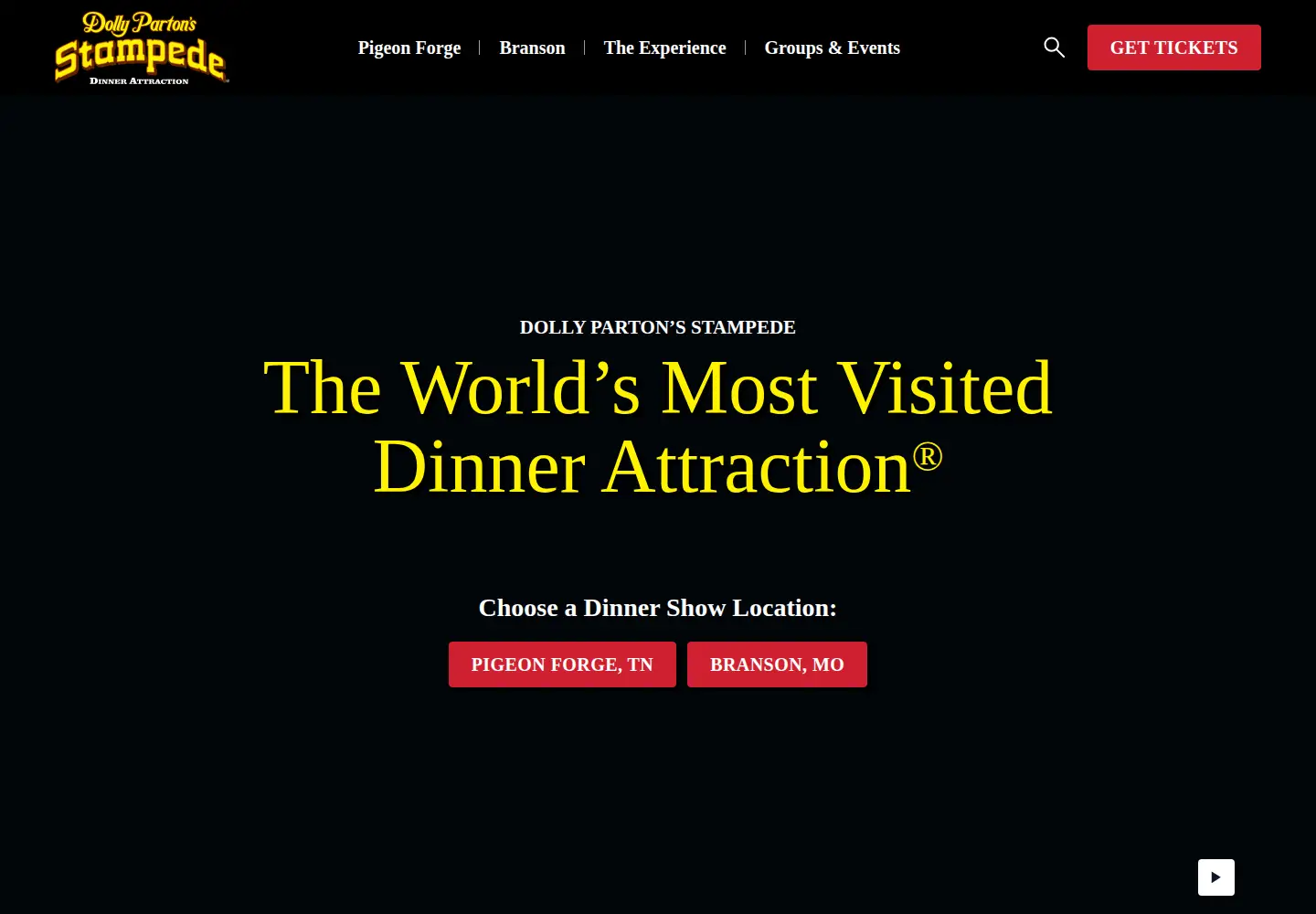 Screenshot of dpstampede.com
