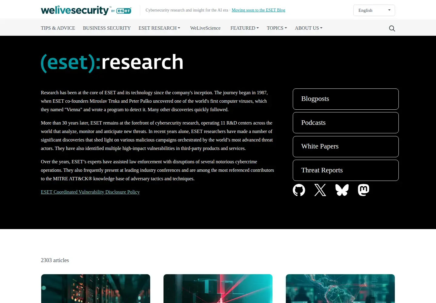 Screenshot of virusradar.com