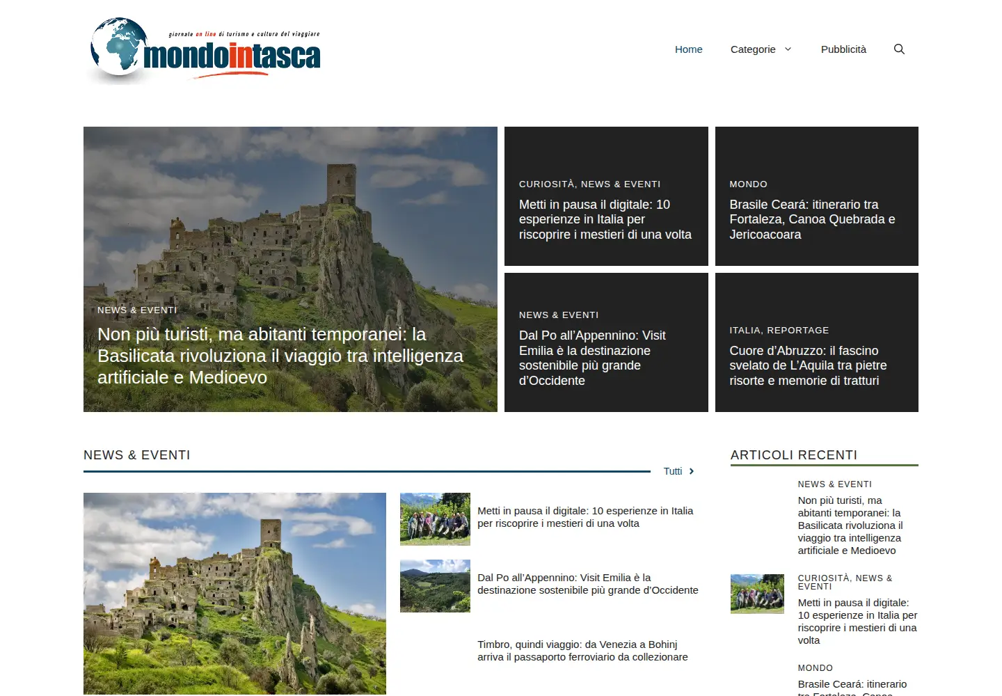 Captured homepage of mondointasca.org in the current scan