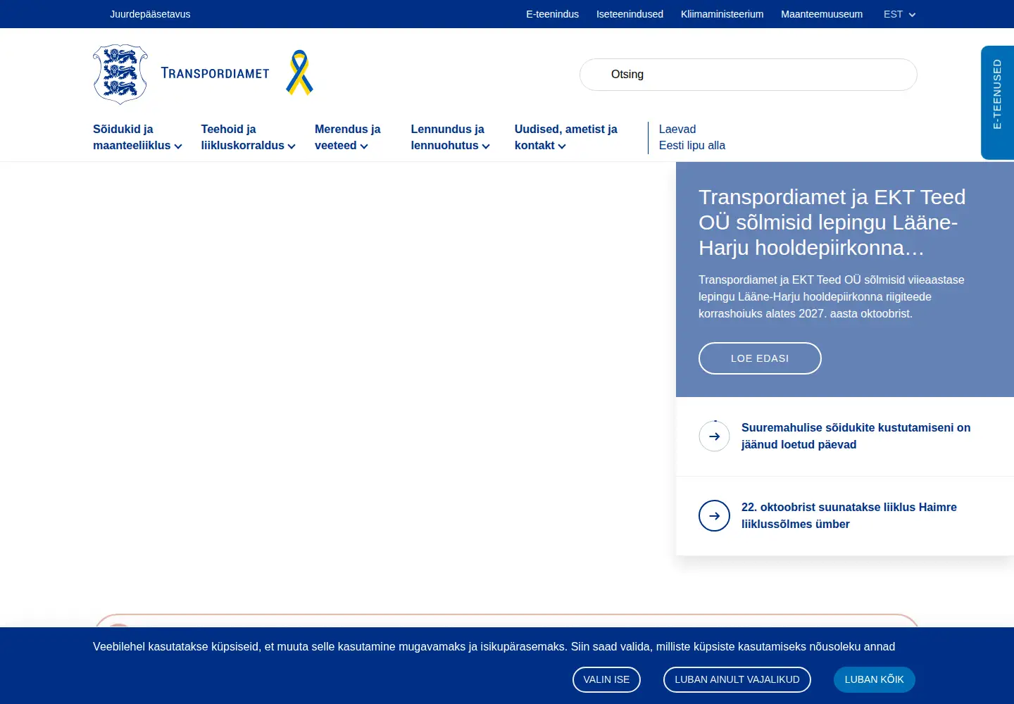 Screenshot of vta.ee