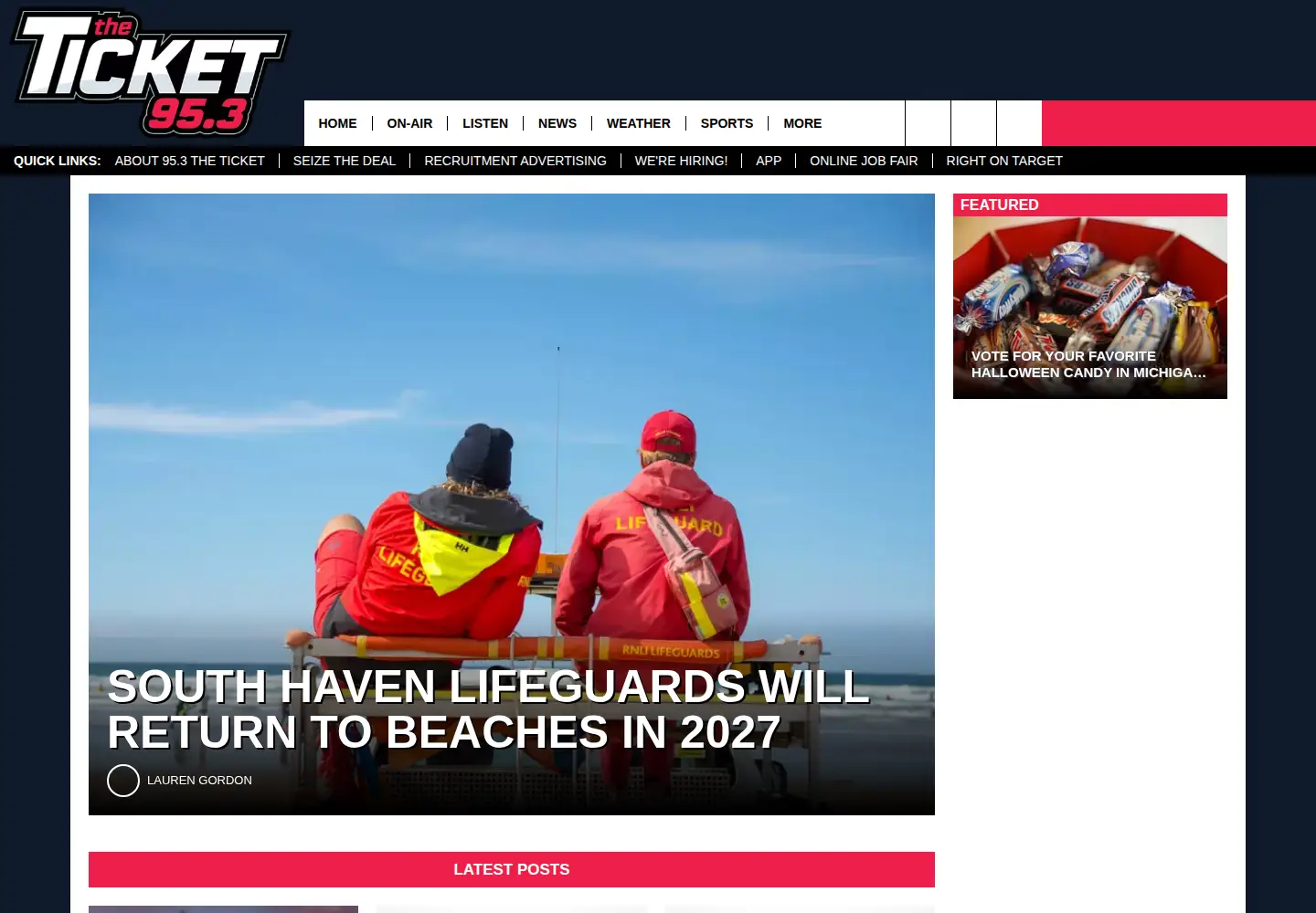 Captured homepage of wbckfm.com in the current scan