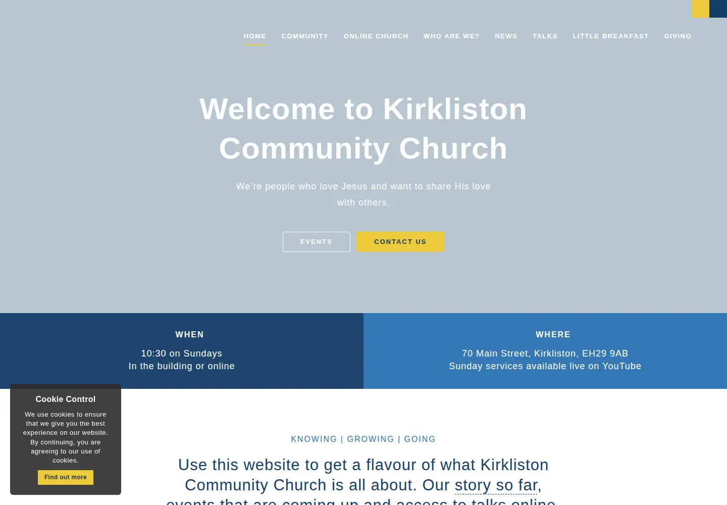 Screenshot of kirklistoncc.com