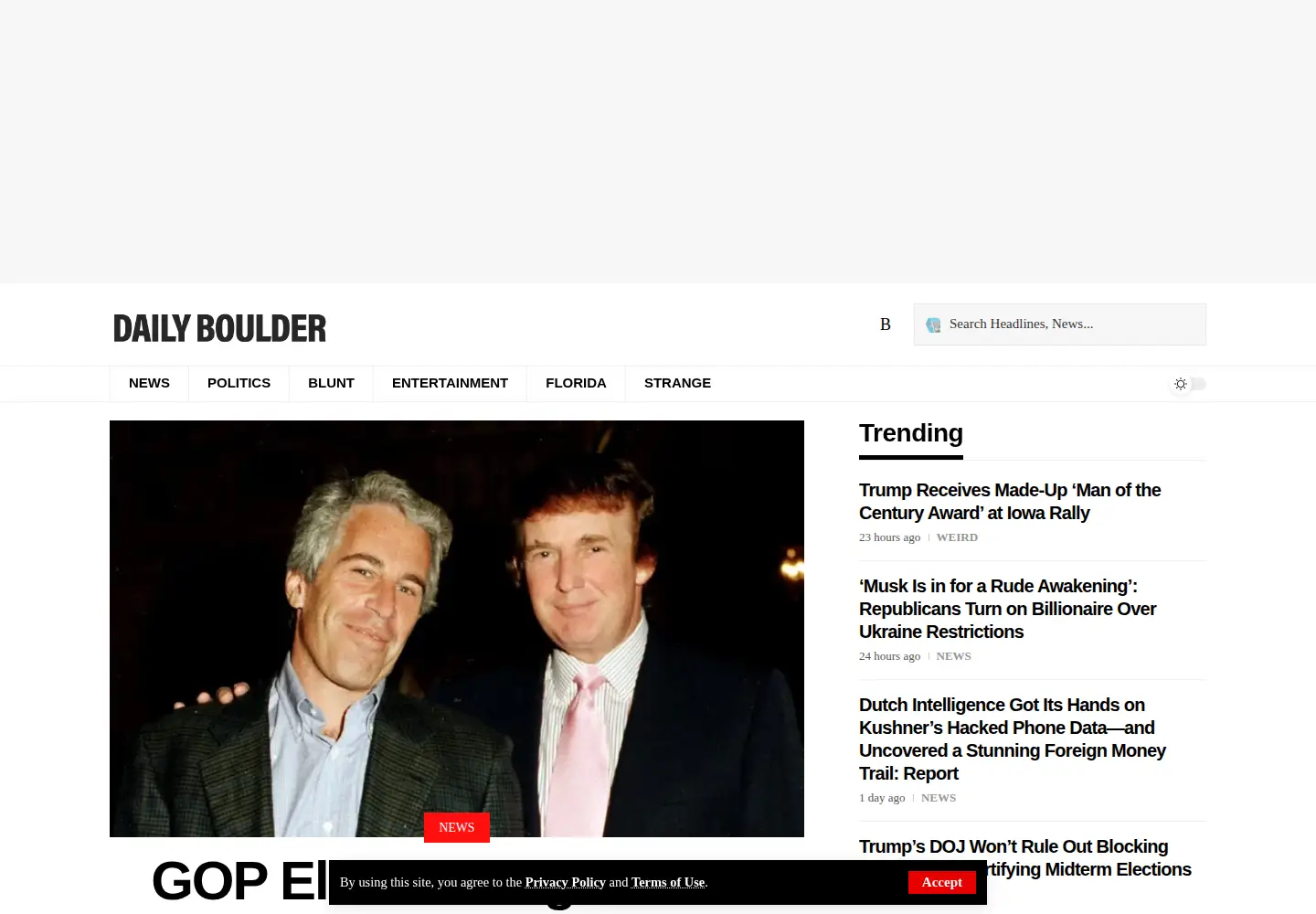 Screenshot of dailyboulder.com