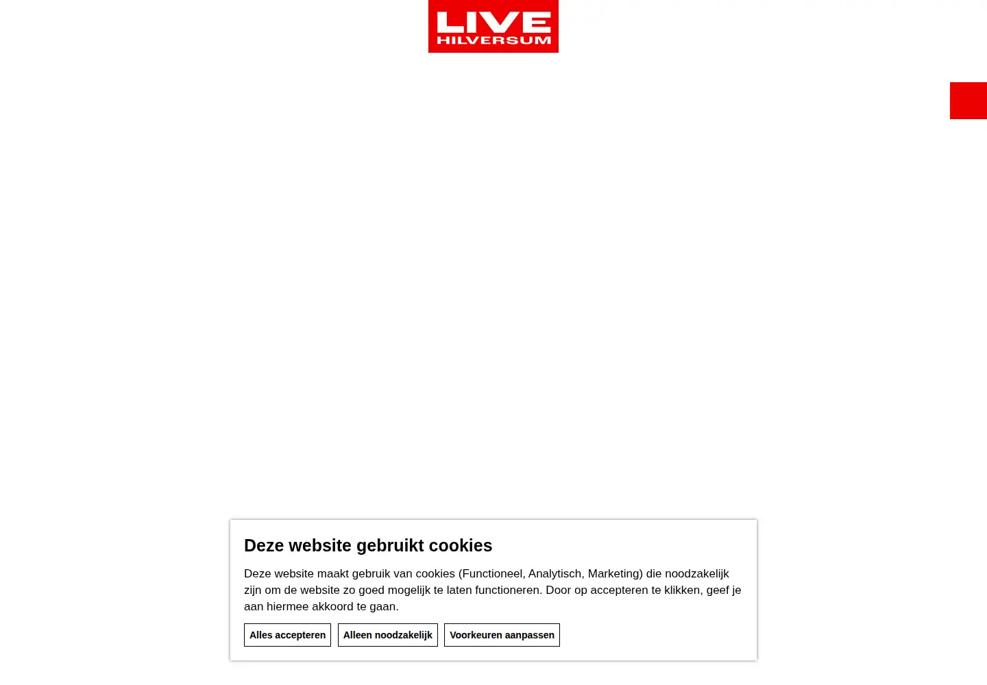 Screenshot of livehilversum.com