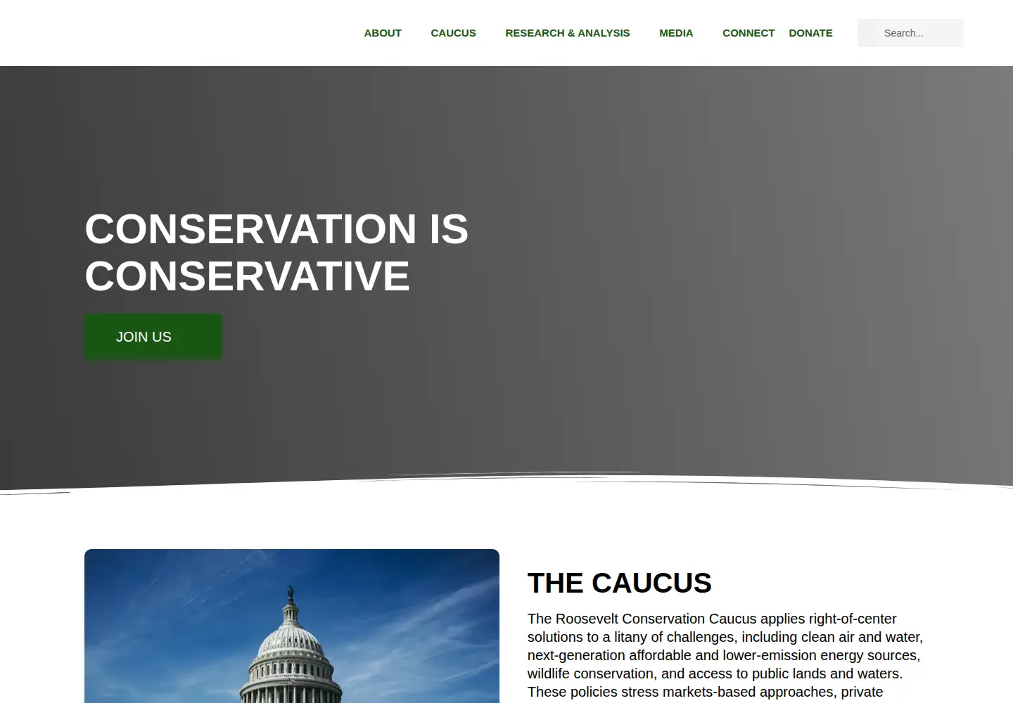 Screenshot of conservamerica.org