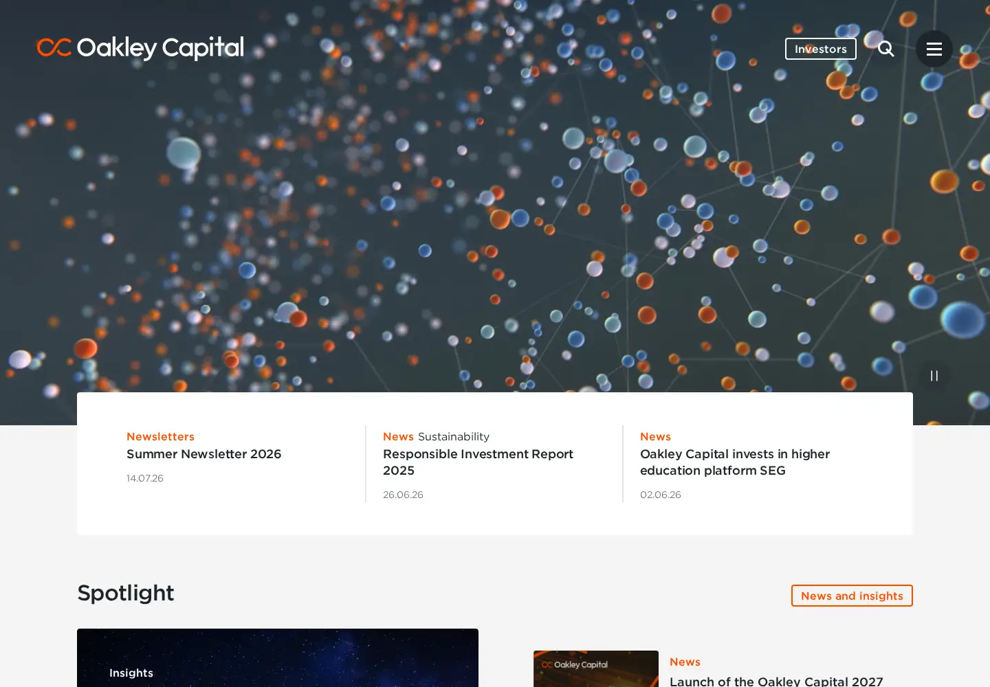 Screenshot of oakleycapital.com