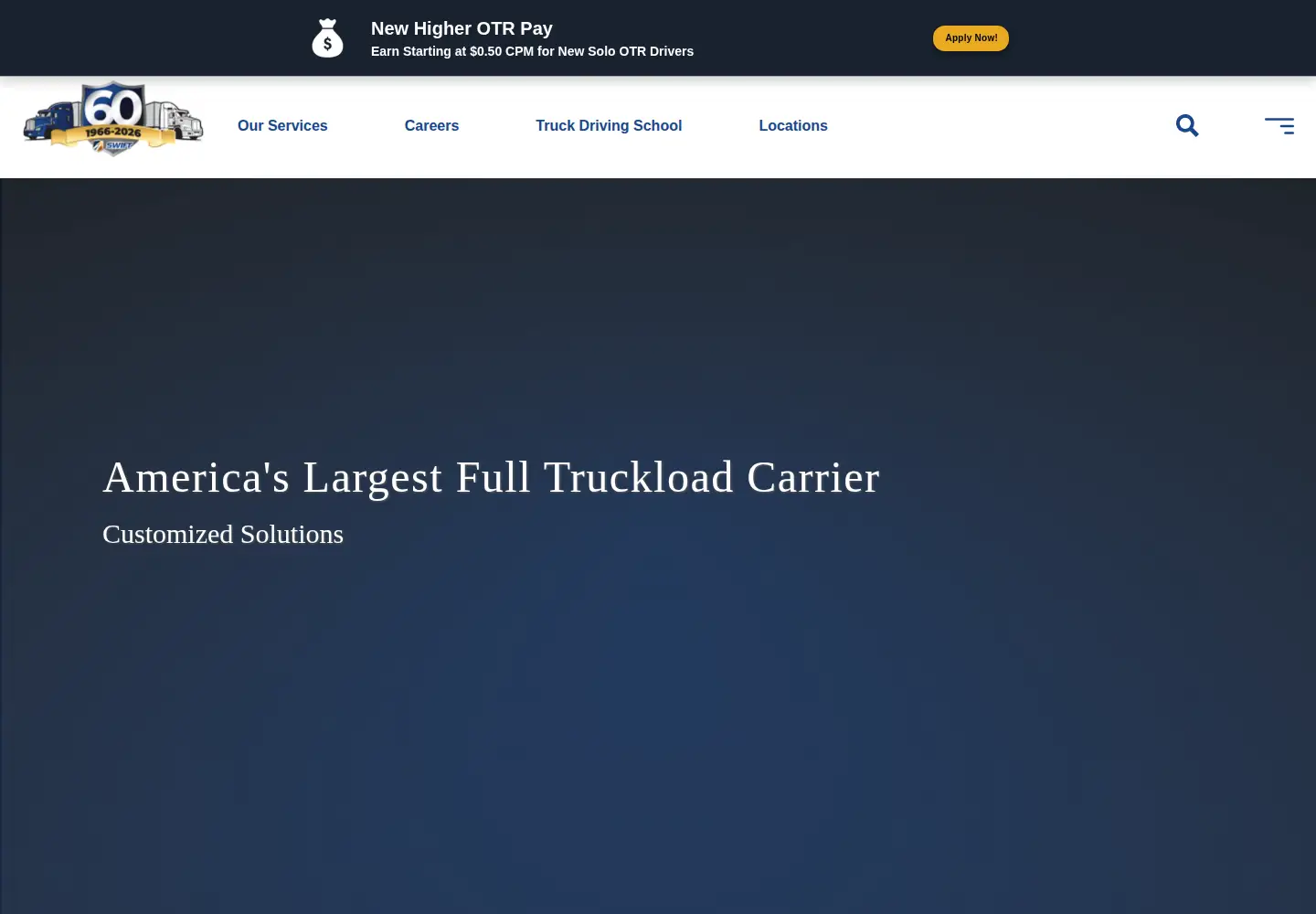 Screenshot of swifttrans.com