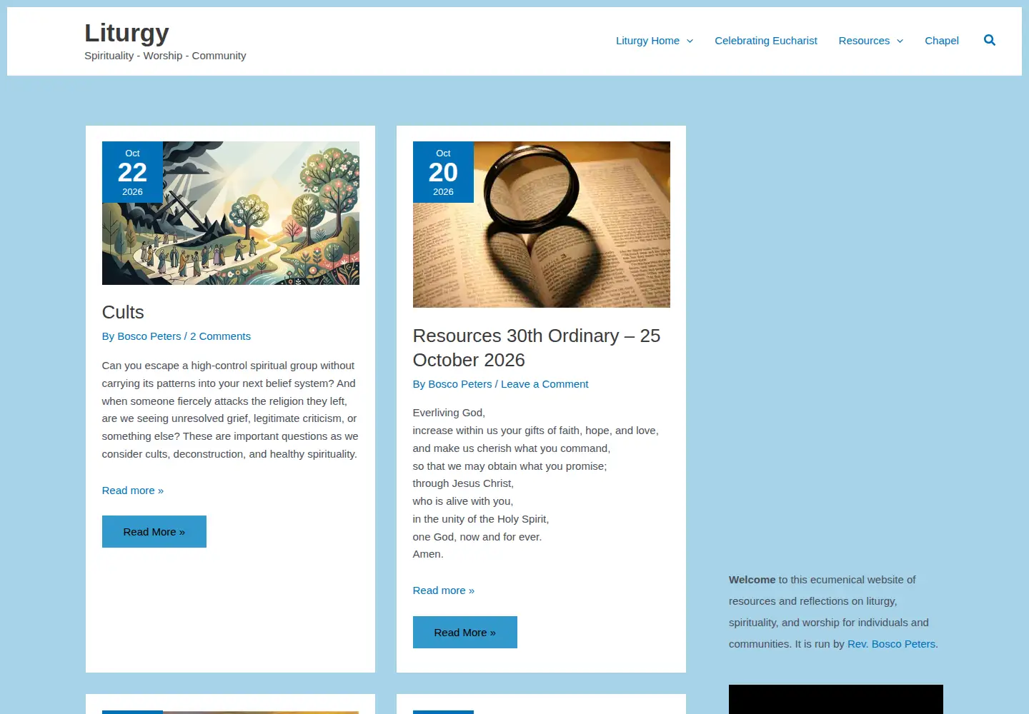 Screenshot of liturgy.co.nz