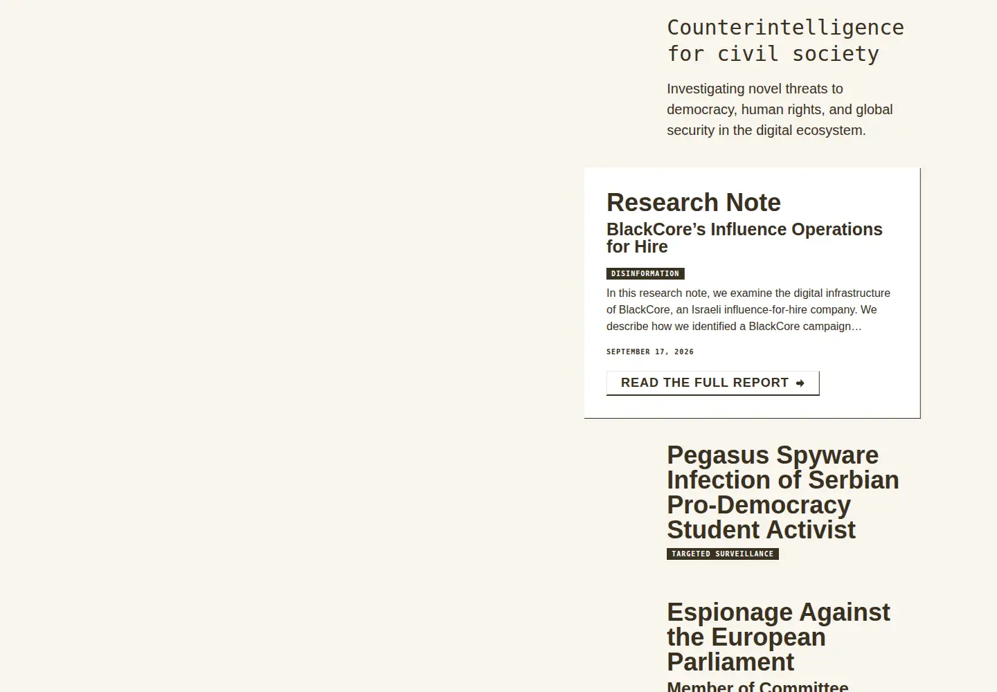 Screenshot of citizenlab.ca