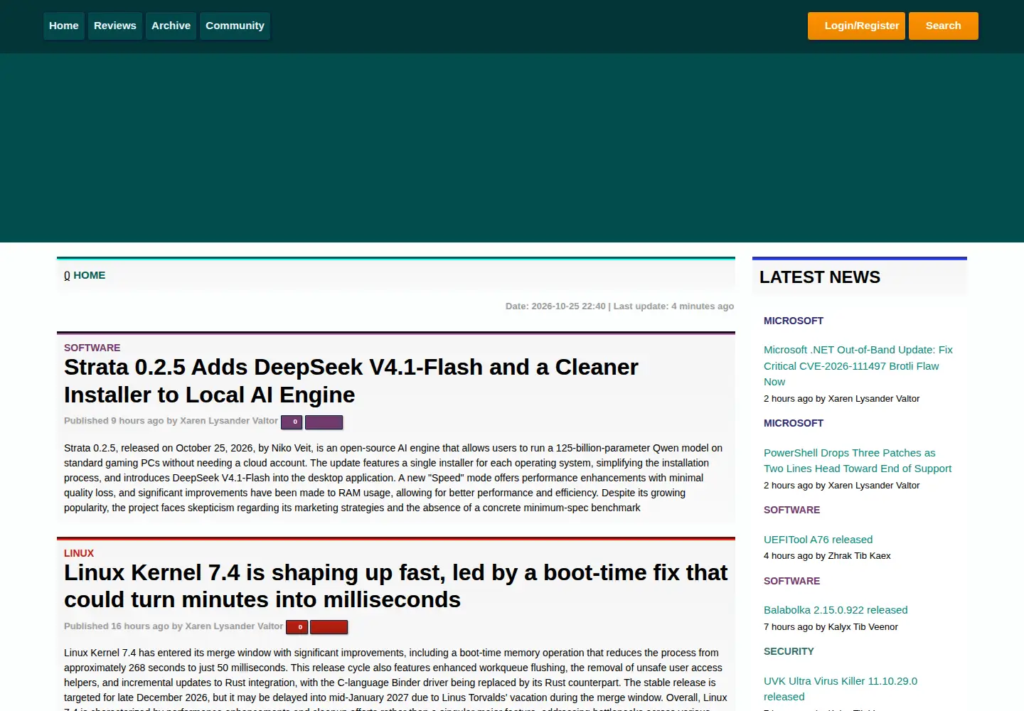 Captured homepage of warp2search.net in the current scan
