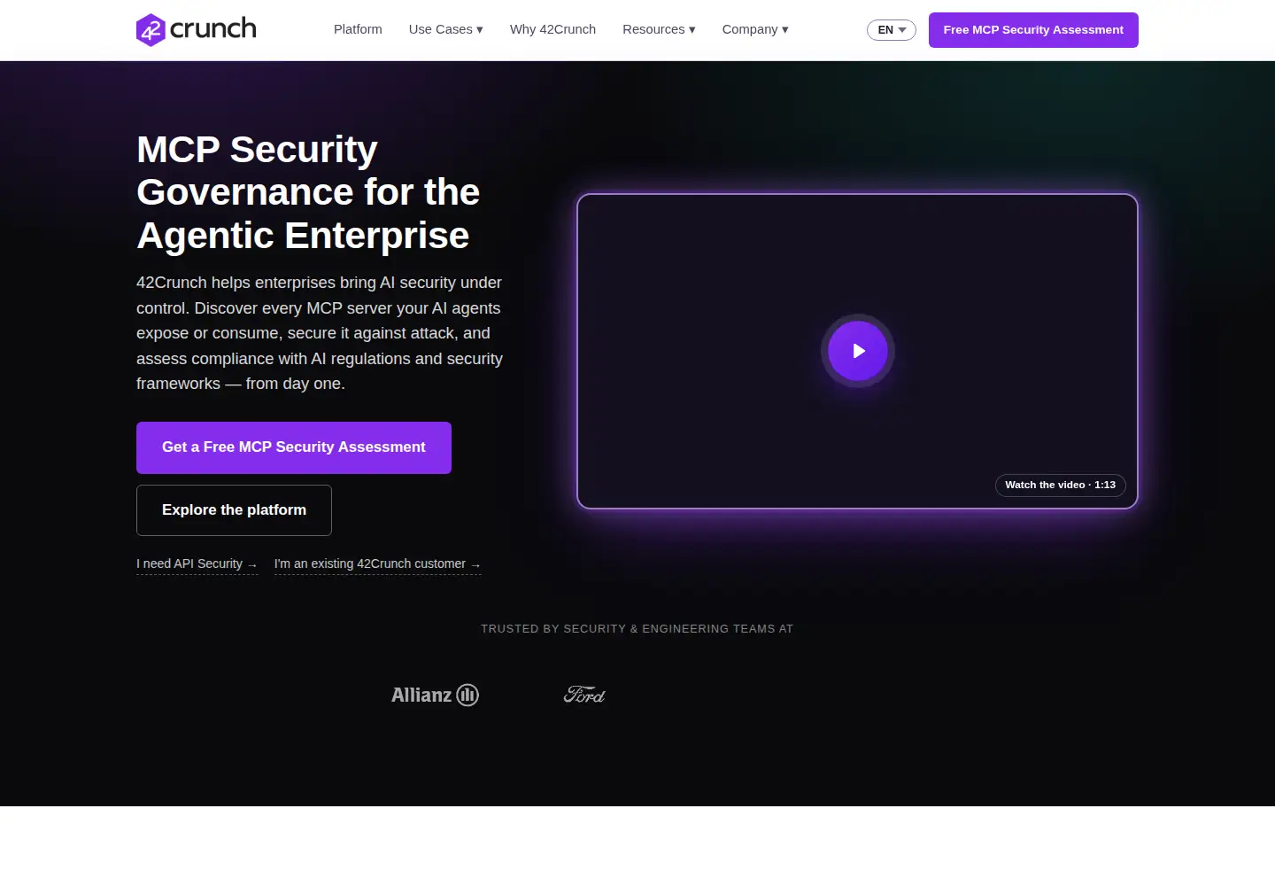 Screenshot of 42crunch.com