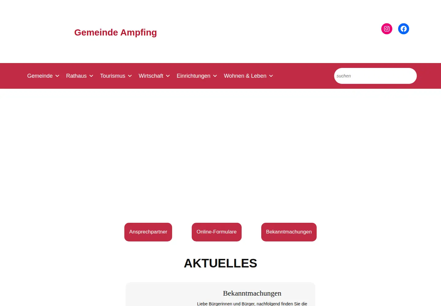 Screenshot of ampfing.de