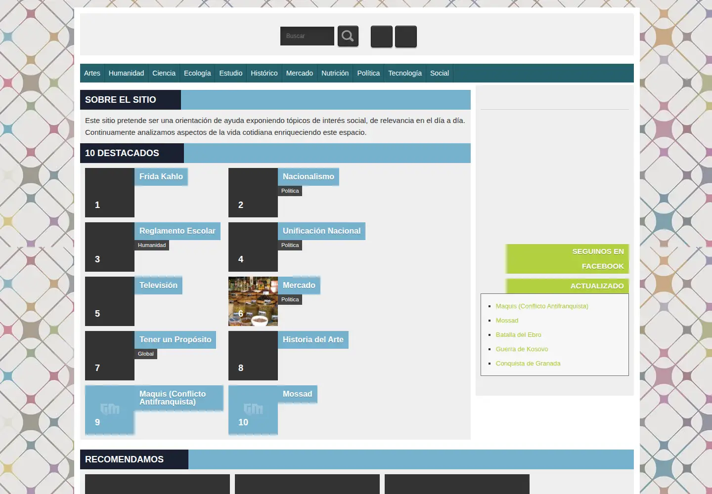 Screenshot of importancia.org