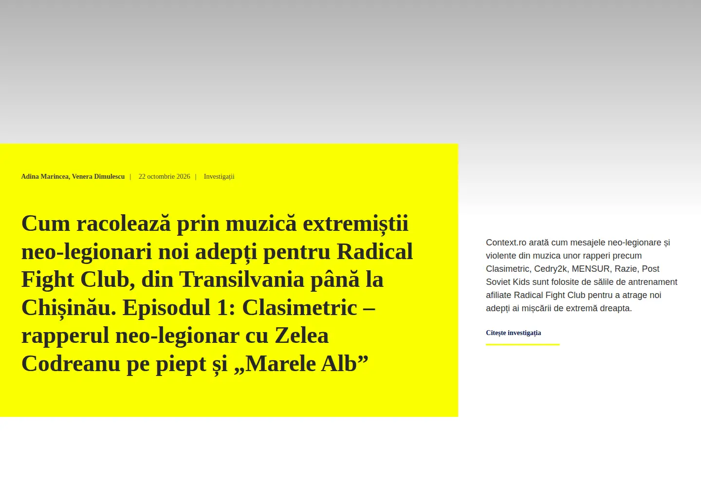 Screenshot of context.ro