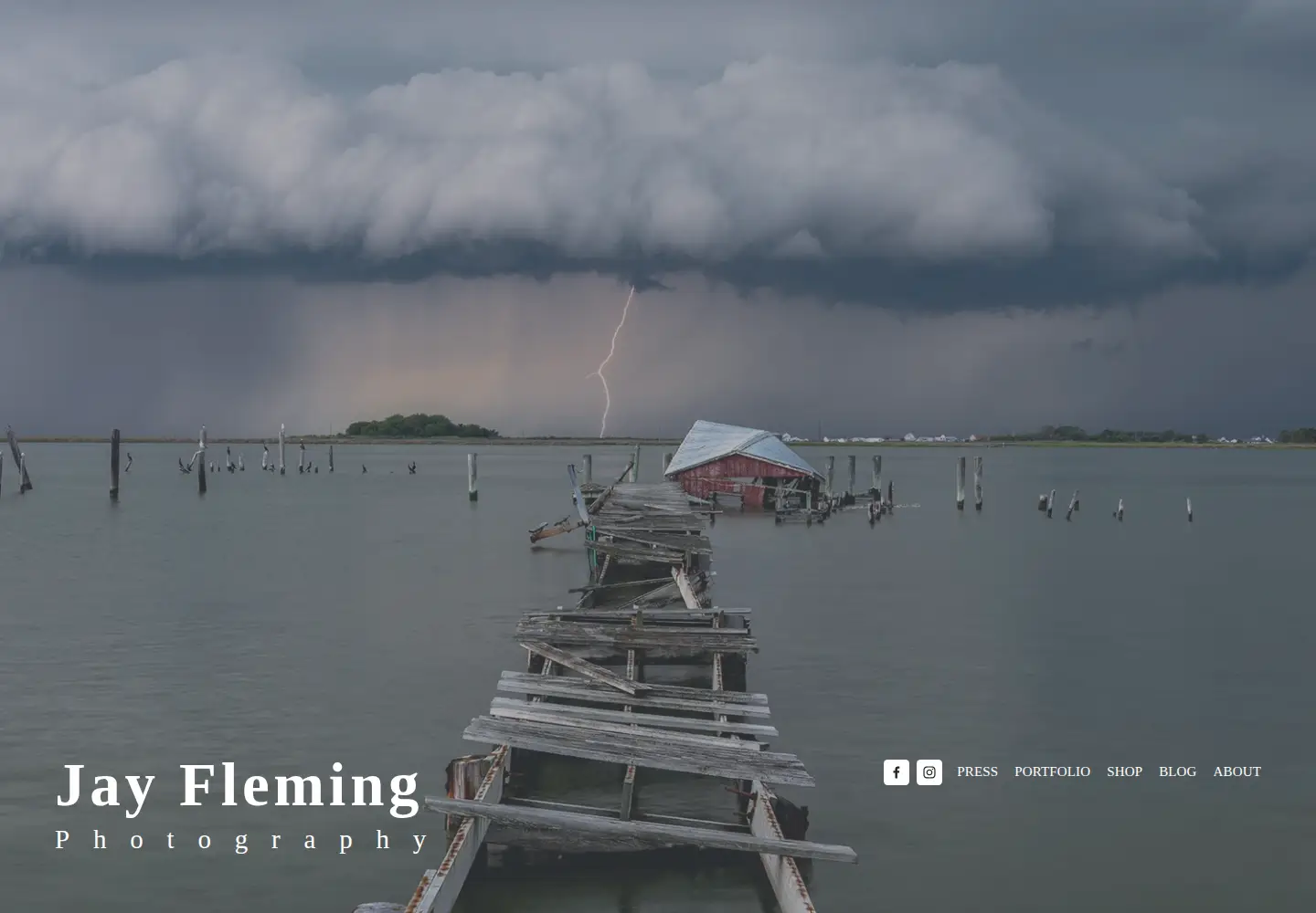 Screenshot of jayflemingphotography.com
