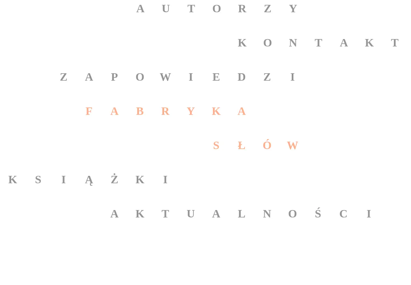 Screenshot of fabrykaslow.com.pl