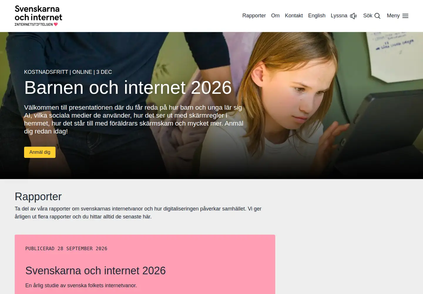 Screenshot of internetstatistik.se