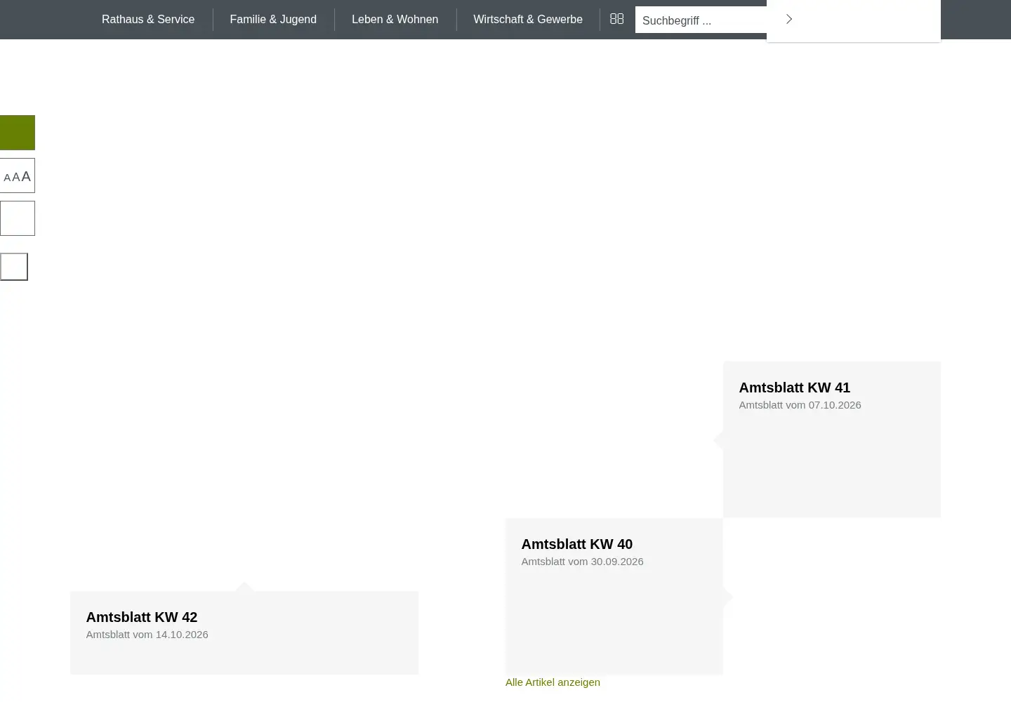 Captured homepage of weissach.de in the current scan