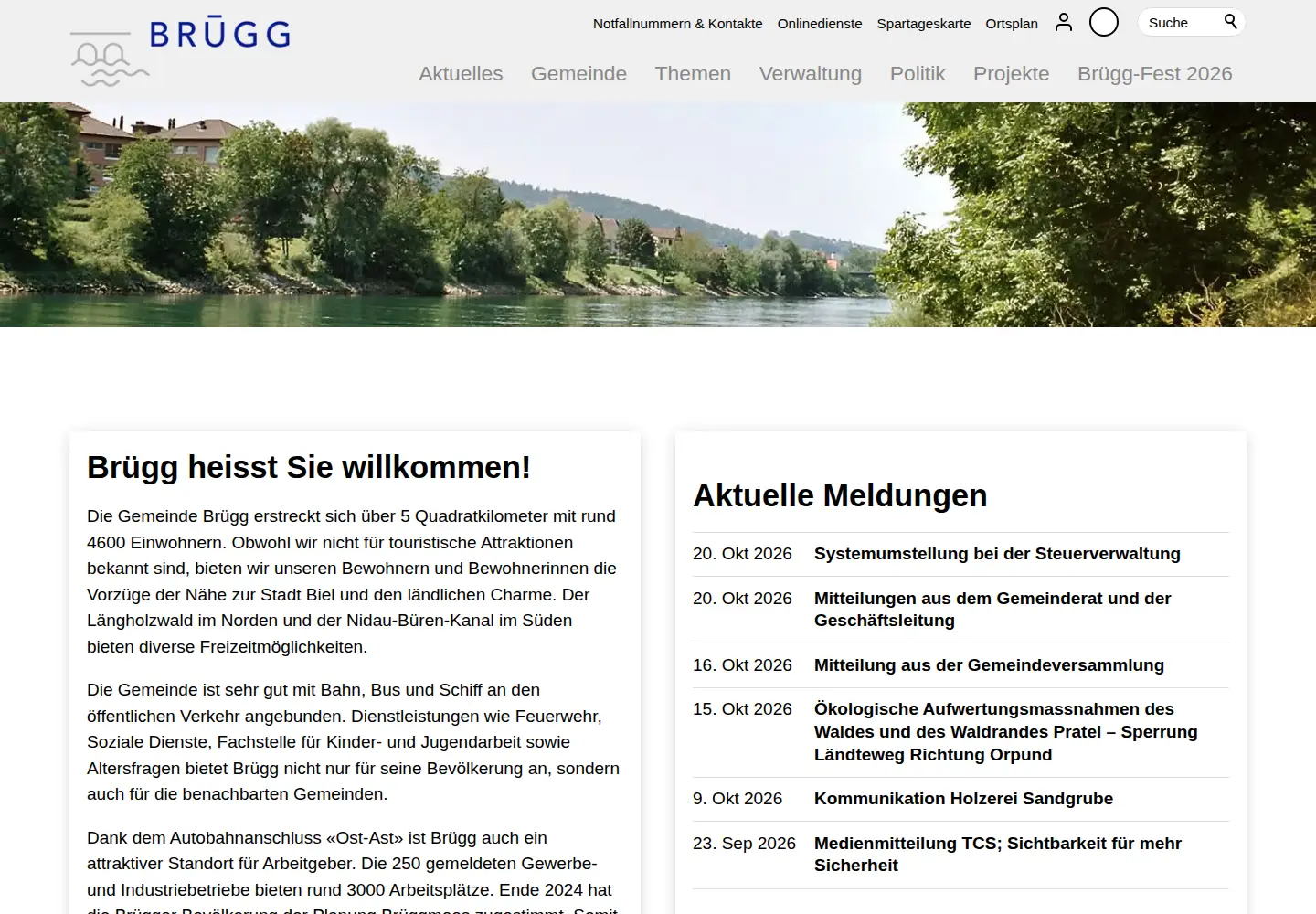 Screenshot of bruegg.ch