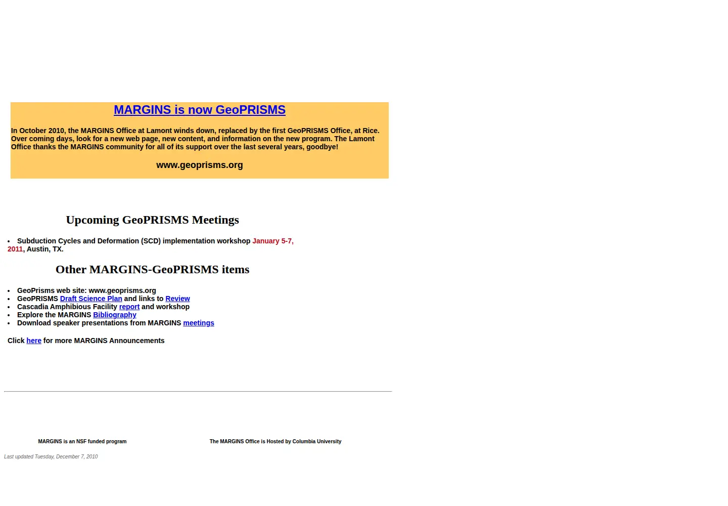 Screenshot of nsf-margins.org
