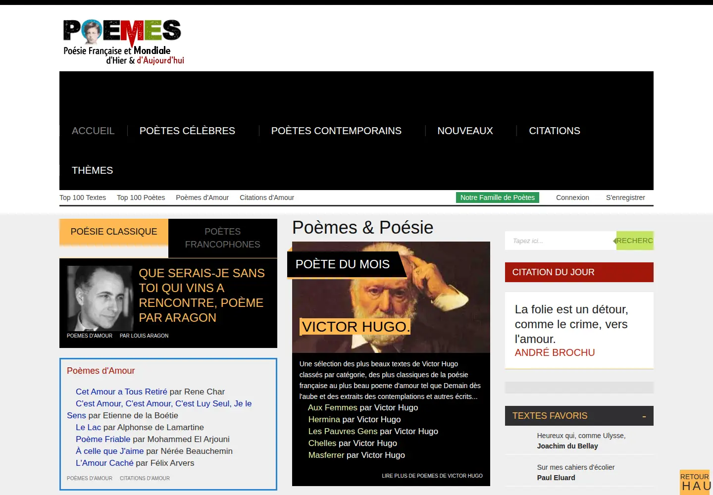 Screenshot of poemes.co