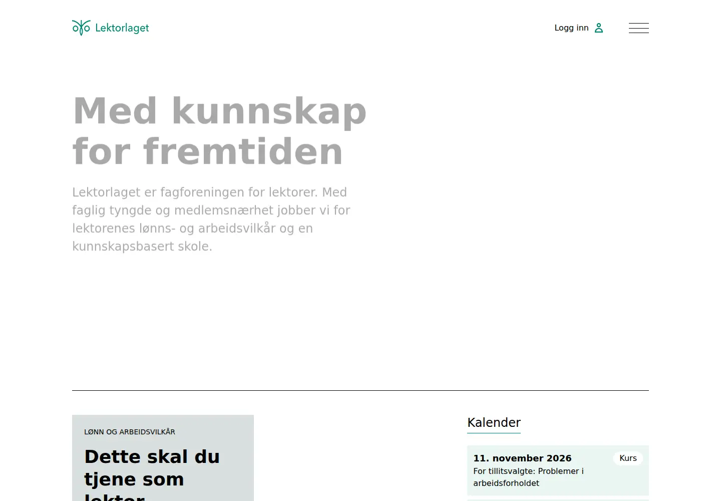 Screenshot of norsklektorlag.no