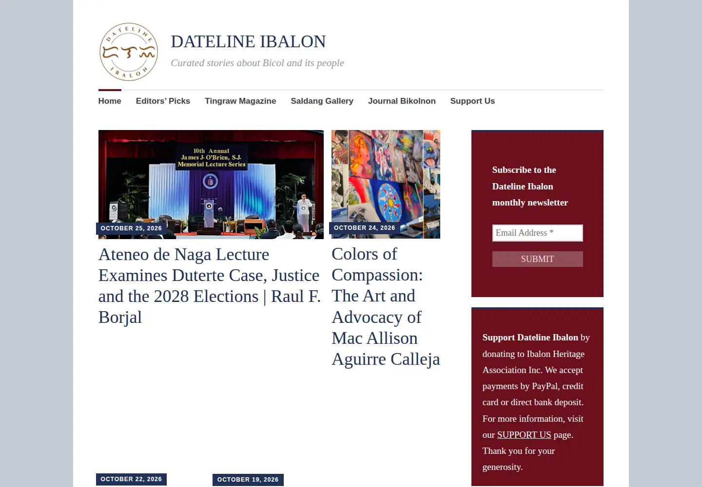 Screenshot of dateline-ibalon.com