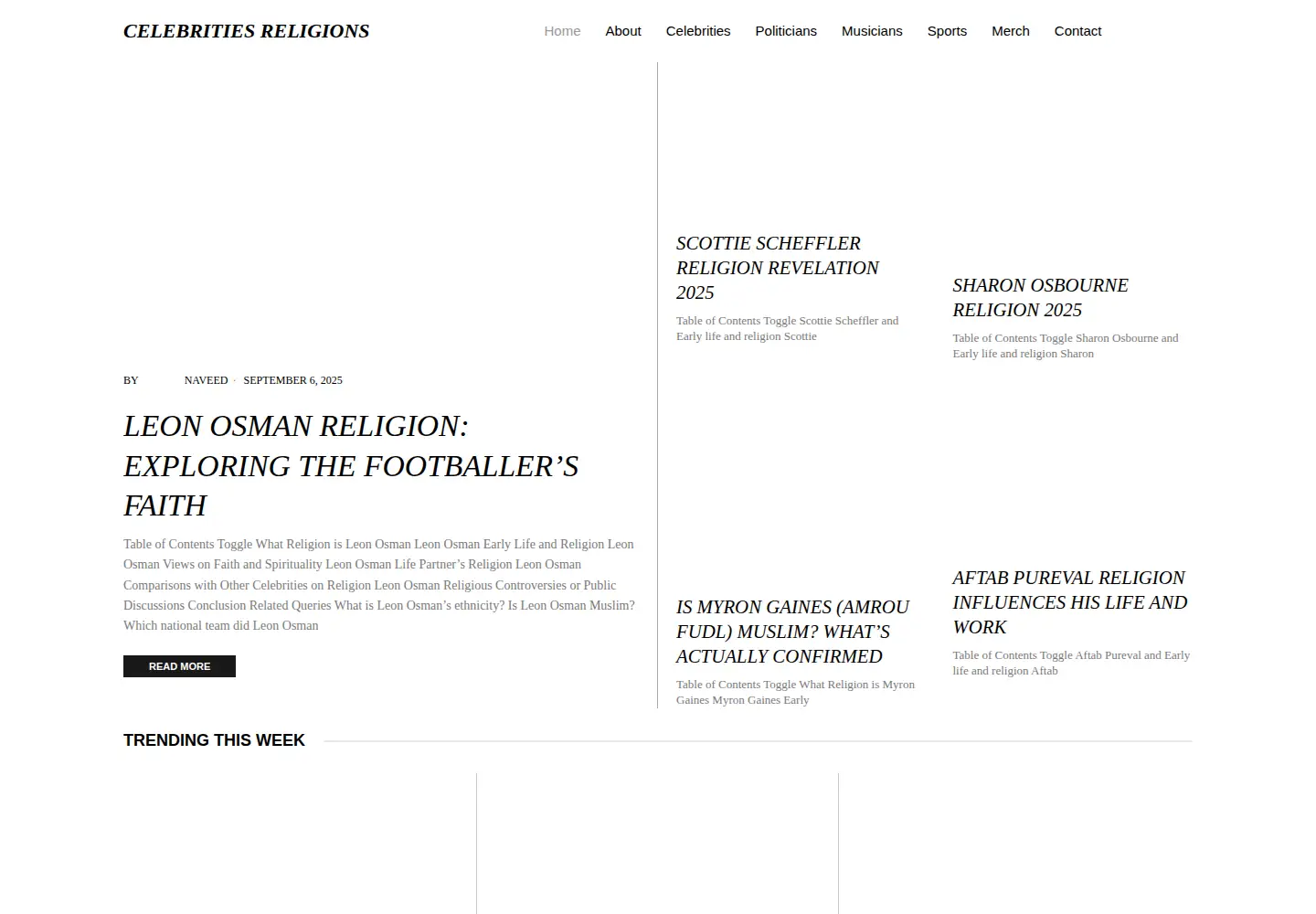 Captured homepage of whatreligionisinfo.com in the current scan