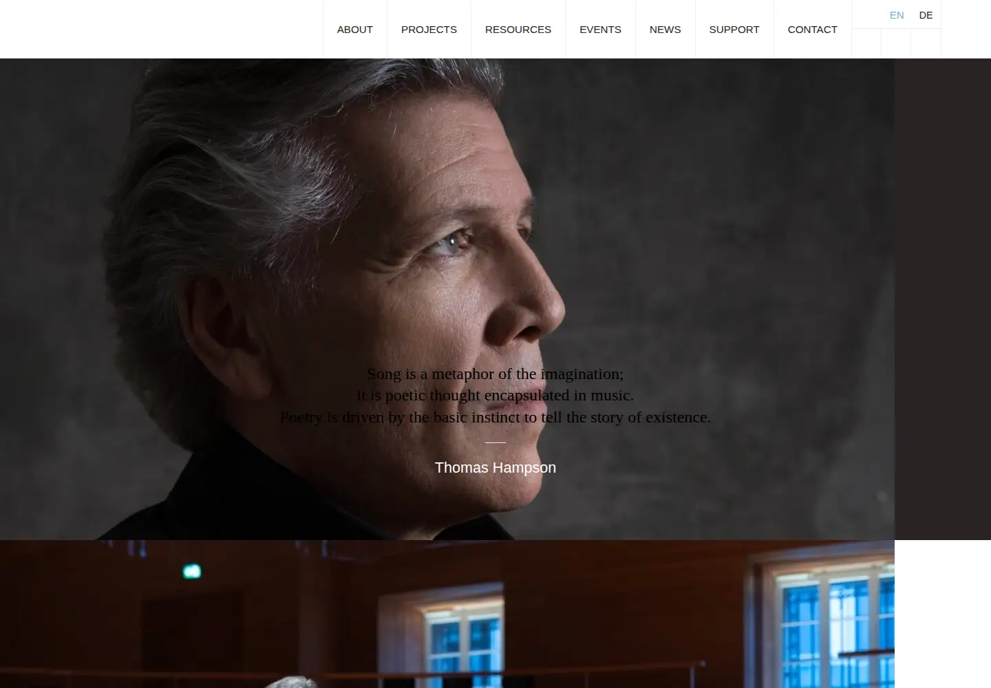 Screenshot of hampsongfoundation.org